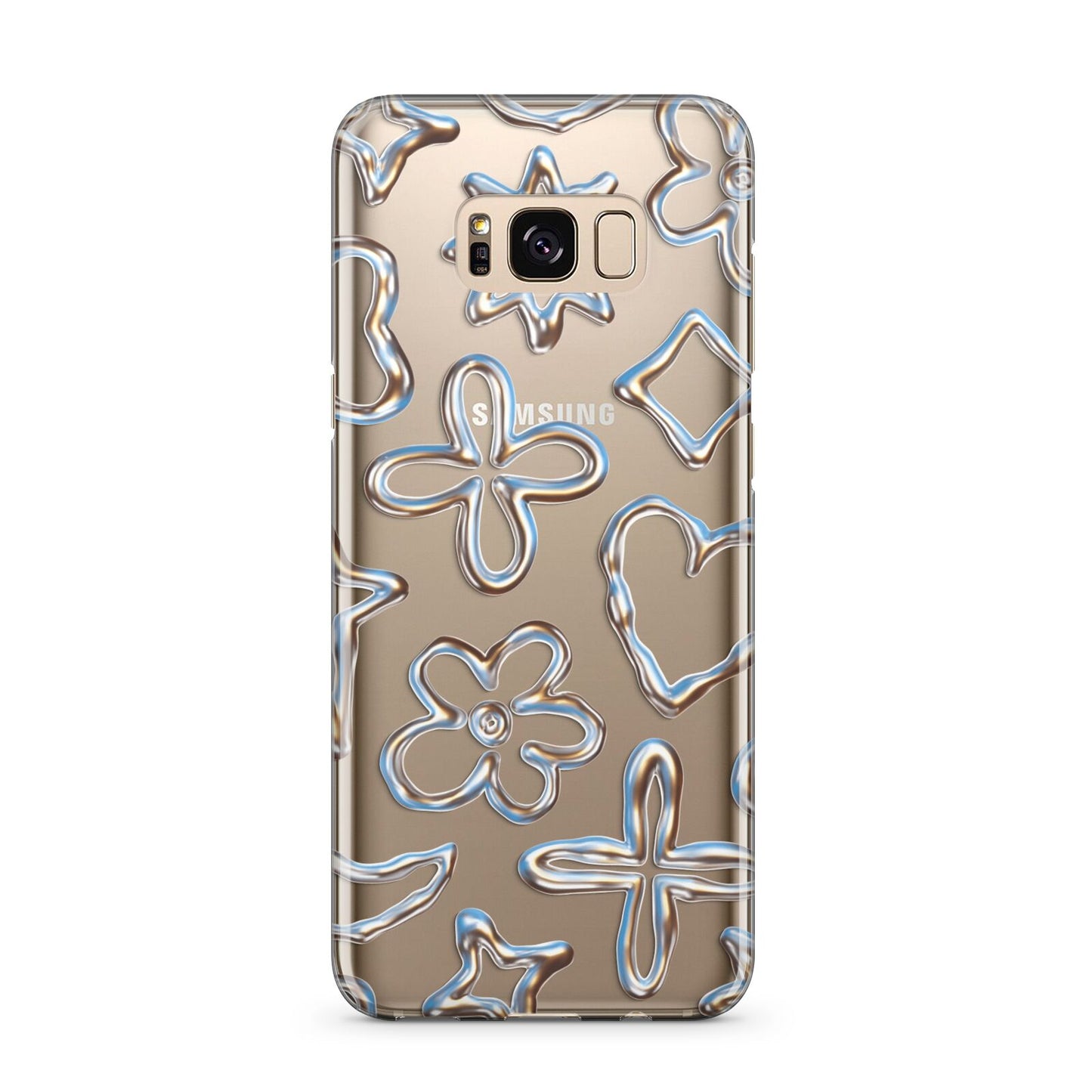 Liquid Chrome Doodles Samsung Galaxy S8 Plus Case