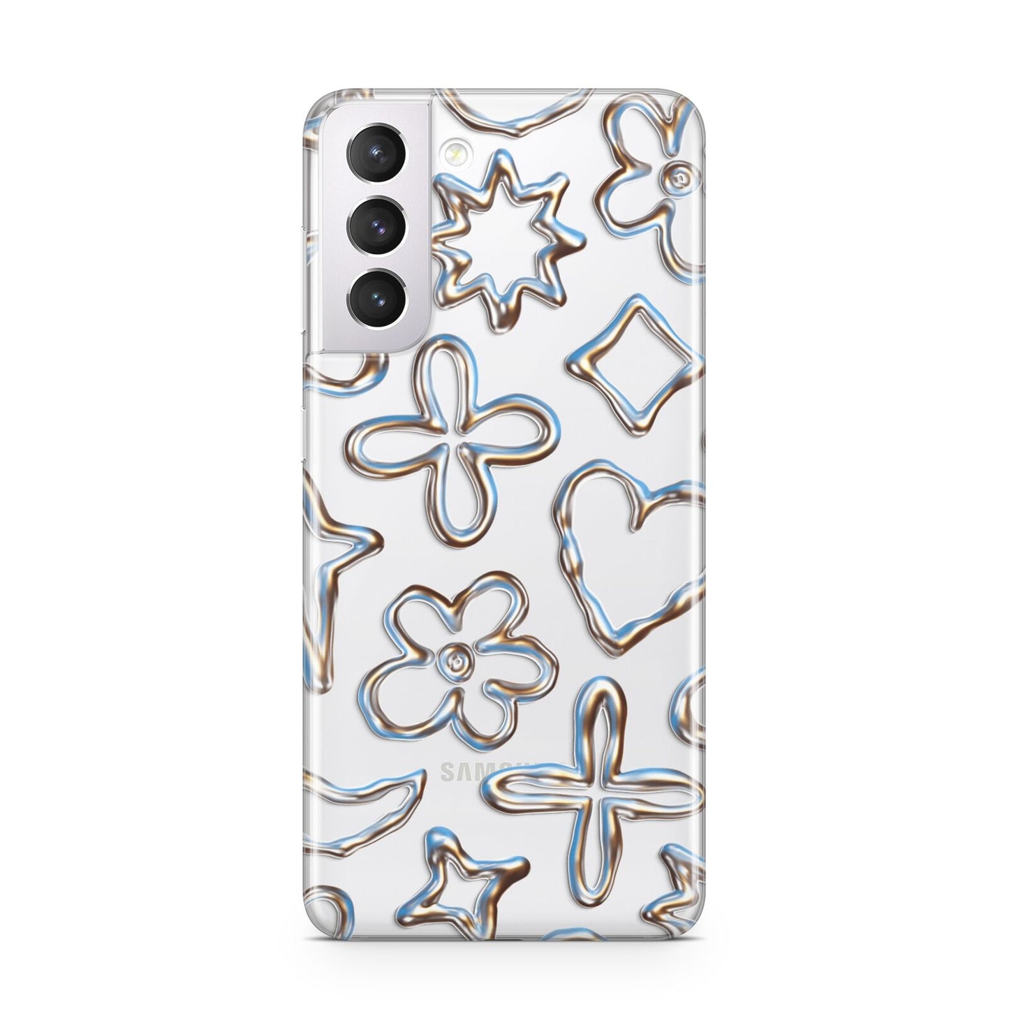 Liquid Chrome Doodles Samsung S21 Case