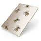 Little Watercolour Bees Apple iPad Case on Gold iPad Side View
