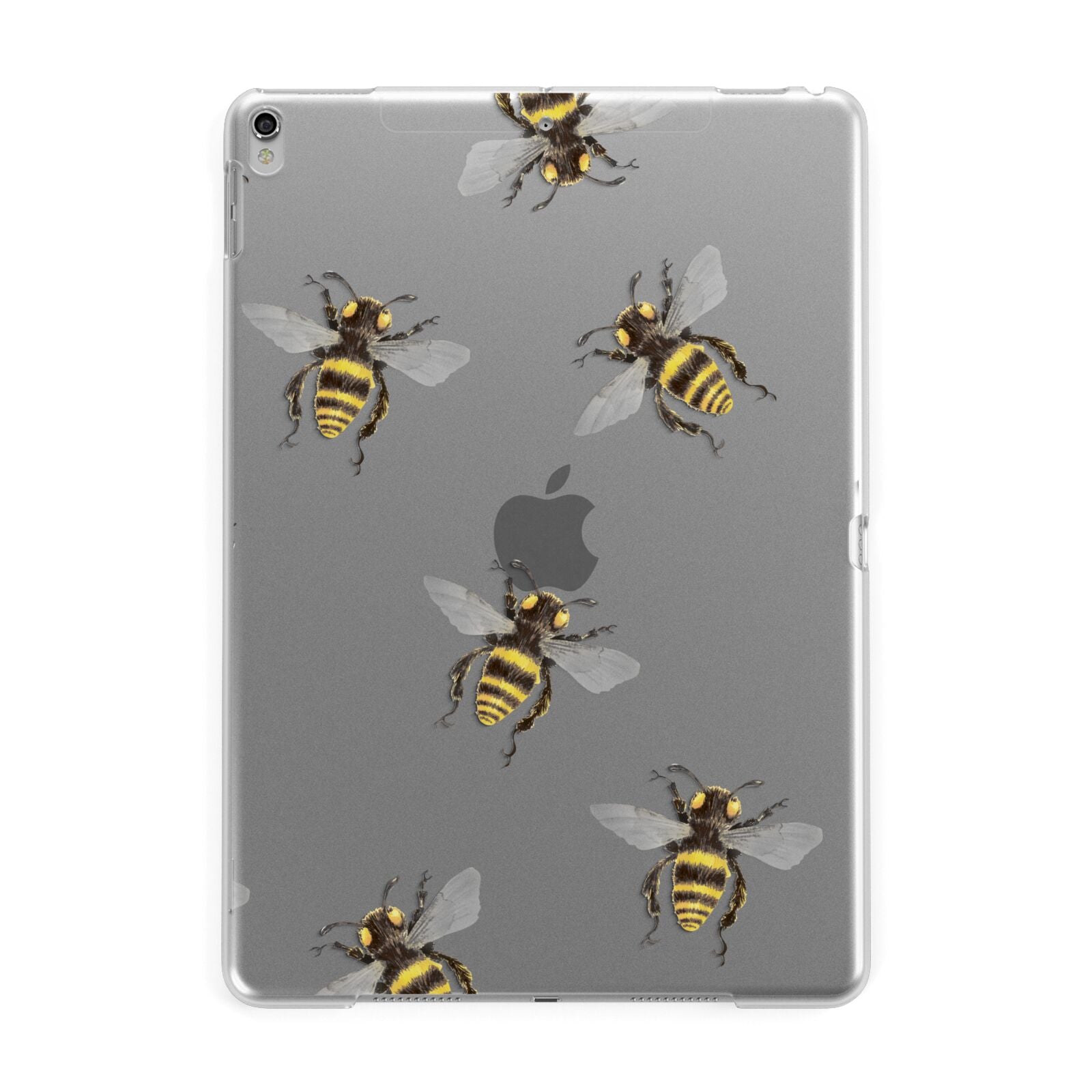 Little Watercolour Bees Apple iPad Silver Case