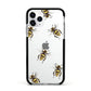 Little Watercolour Bees Apple iPhone 11 Pro in Silver with Black Impact Case