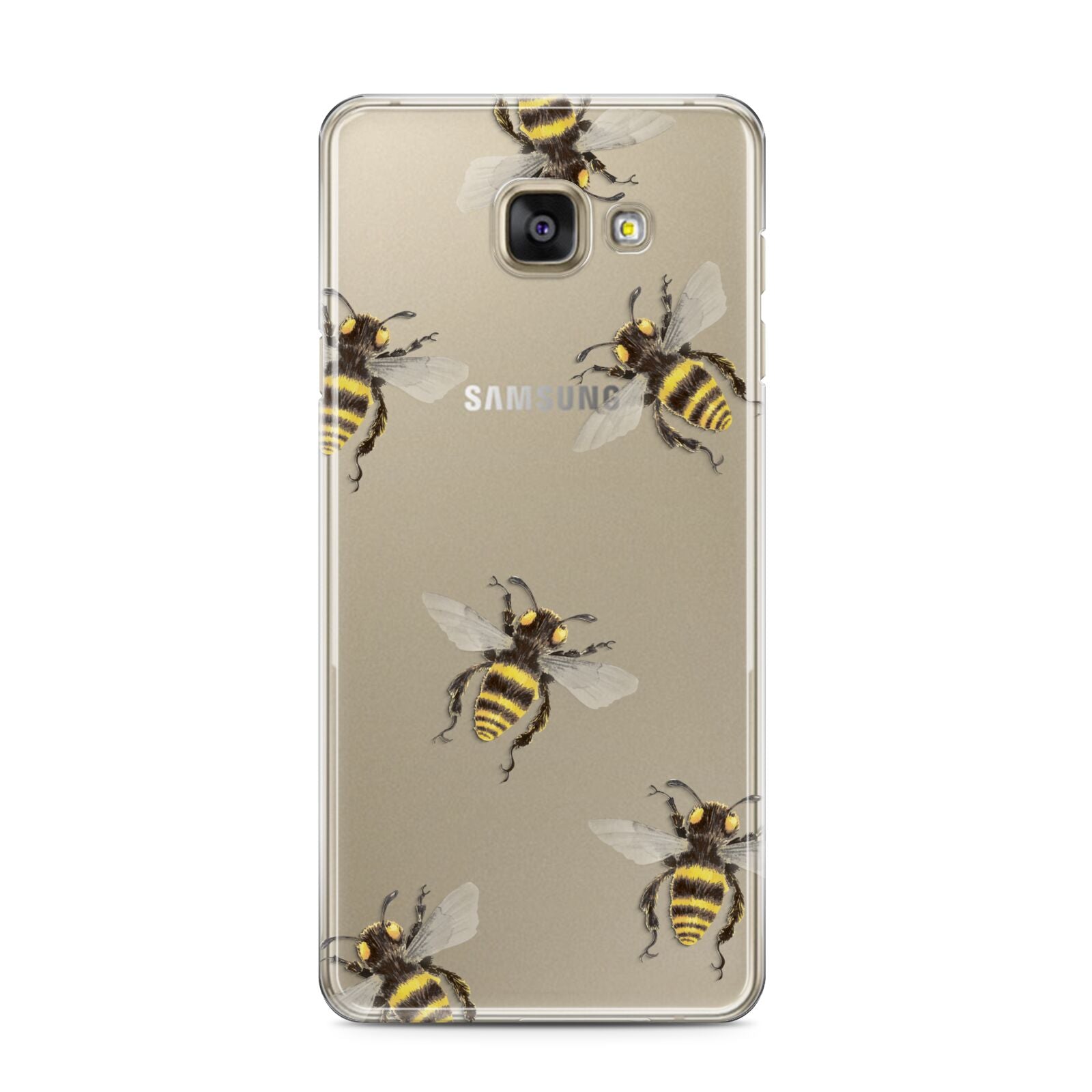 Little Watercolour Bees Samsung Galaxy A3 2016 Case on gold phone