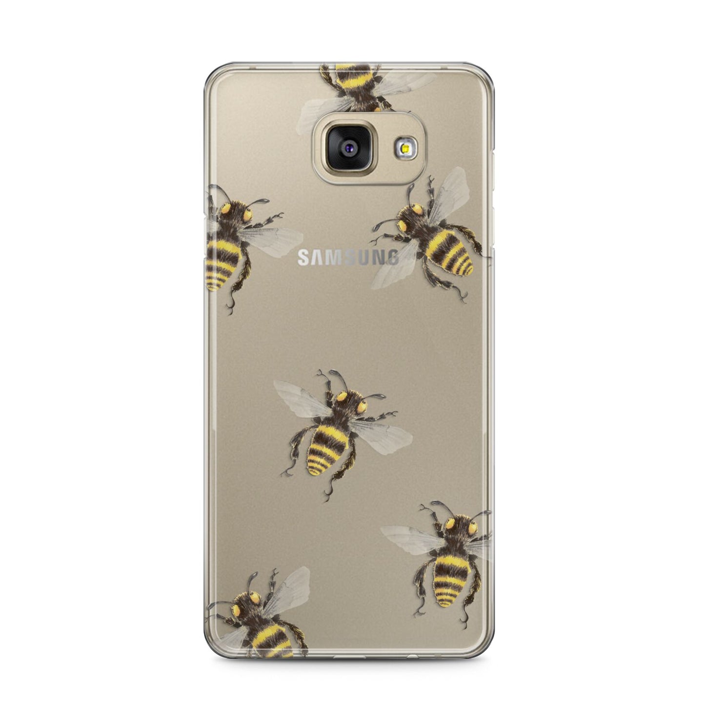 Little Watercolour Bees Samsung Galaxy A5 2016 Case on gold phone