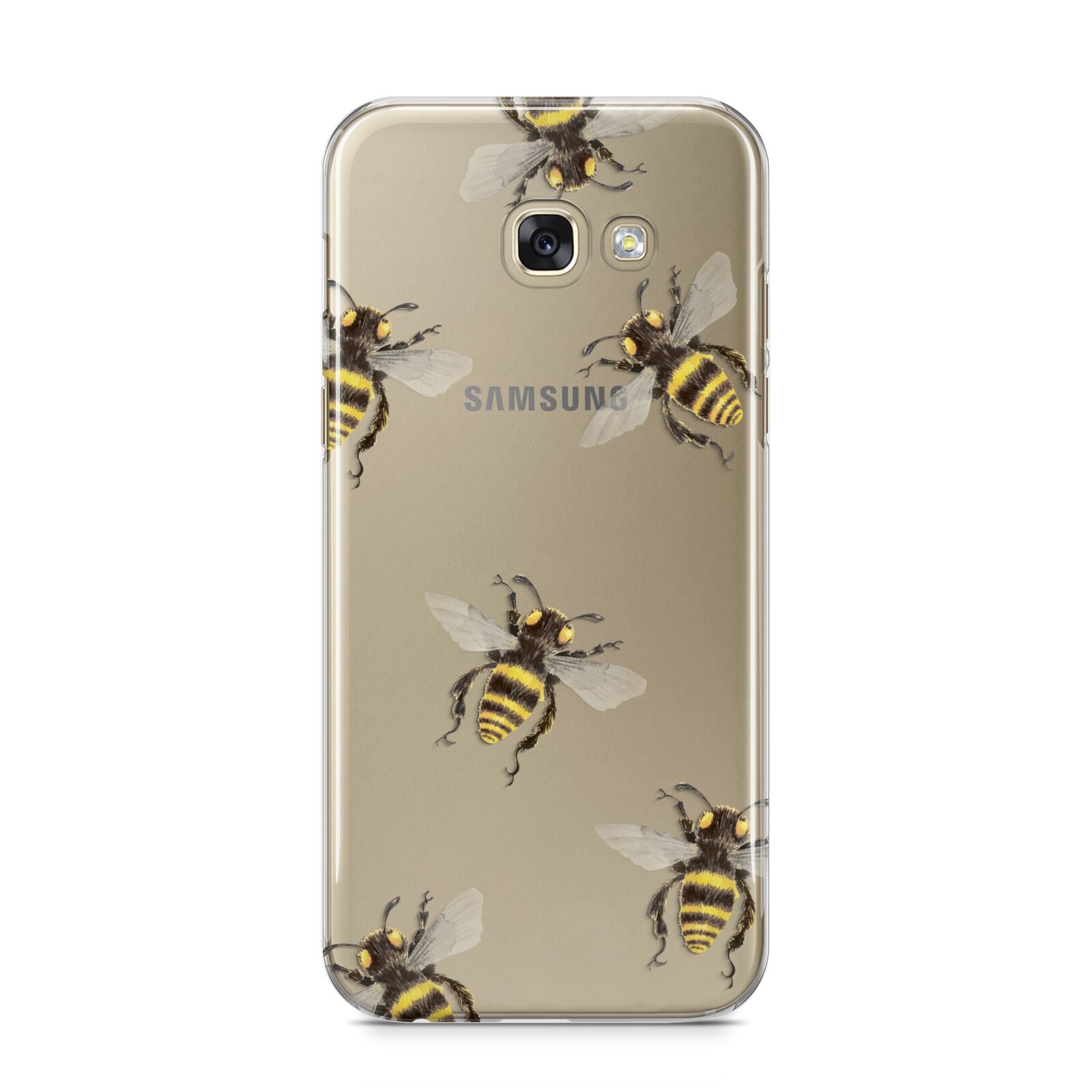 Little Watercolour Bees Samsung Galaxy A5 2017 Case on gold phone