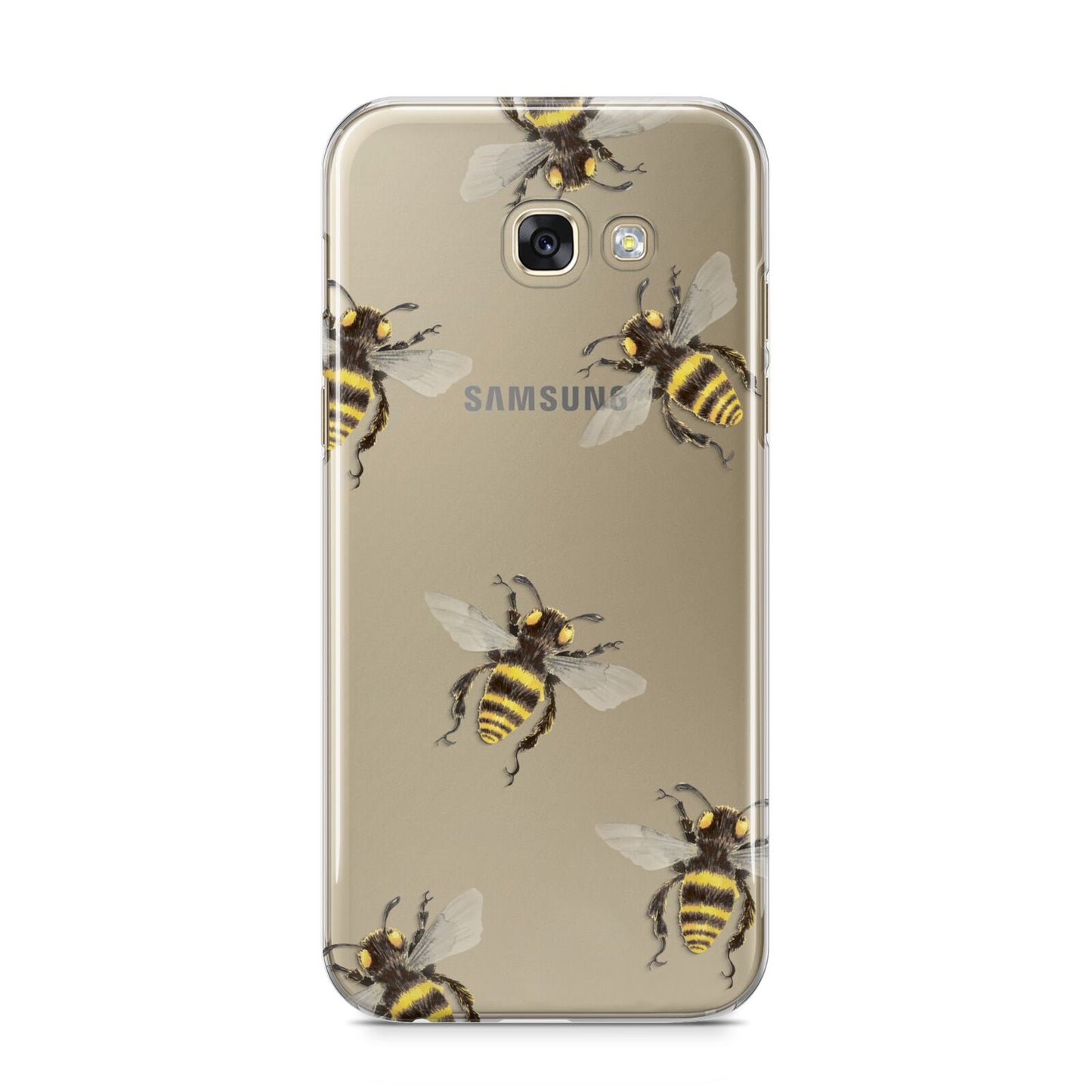 Little Watercolour Bees Samsung Galaxy A5 2017 Case on gold phone