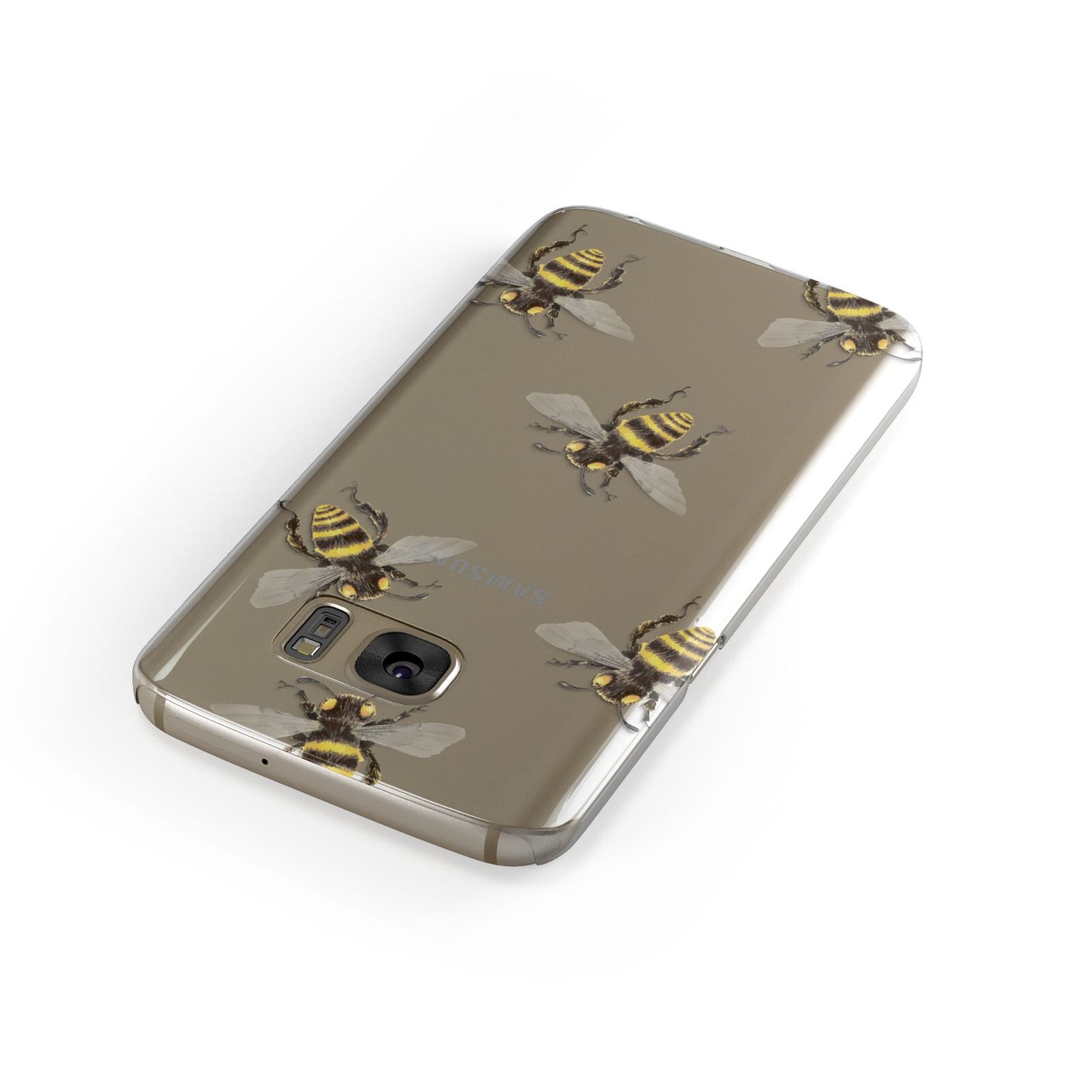 Little Watercolour Bees Samsung Galaxy Case Front Close Up