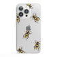 Little Watercolour Bees iPhone 13 Pro Clear Bumper Case