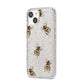 Little Watercolour Bees iPhone 14 Glitter Tough Case Starlight Angled Image