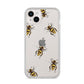 Little Watercolour Bees iPhone 14 Plus Clear Tough Case Starlight