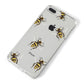 Little Watercolour Bees iPhone 8 Plus Bumper Case on Silver iPhone Alternative Image