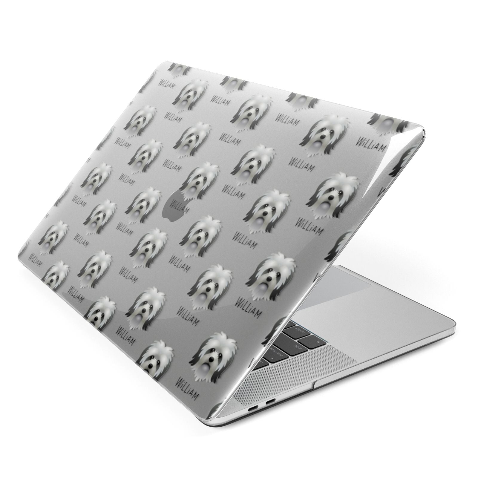 Lo wchen Icon with Name Apple MacBook Case Side View