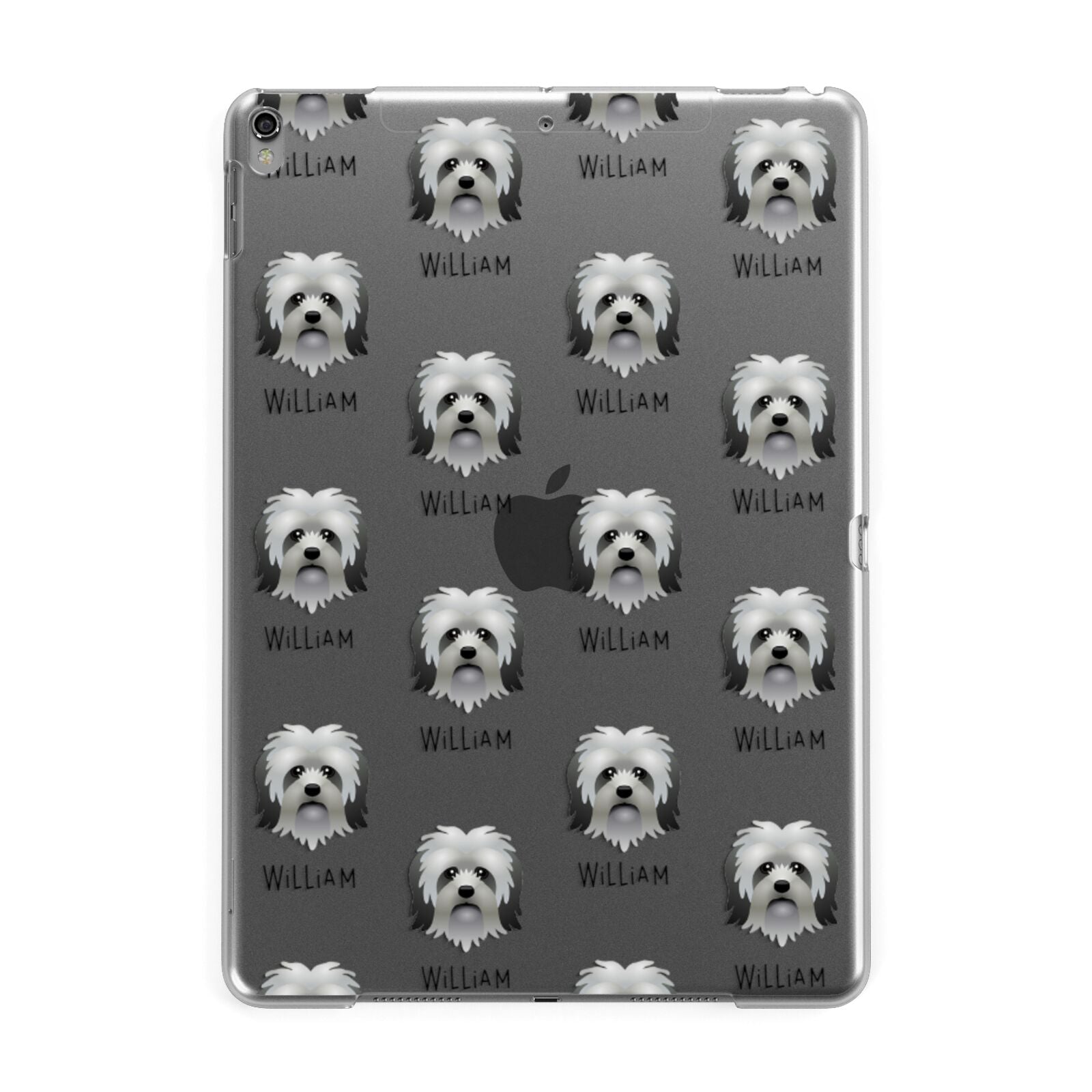 Lo wchen Icon with Name Apple iPad Grey Case