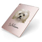 Lo wchen Personalised Apple iPad Case on Rose Gold iPad Side View
