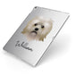 Lo wchen Personalised Apple iPad Case on Silver iPad Side View