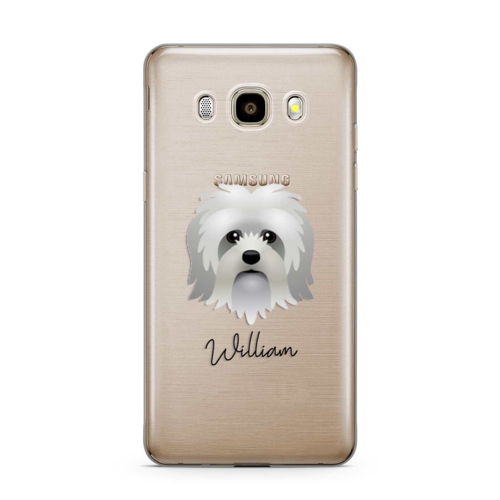 Lo wchen Personalised Samsung Galaxy J7 2016 Case on gold phone