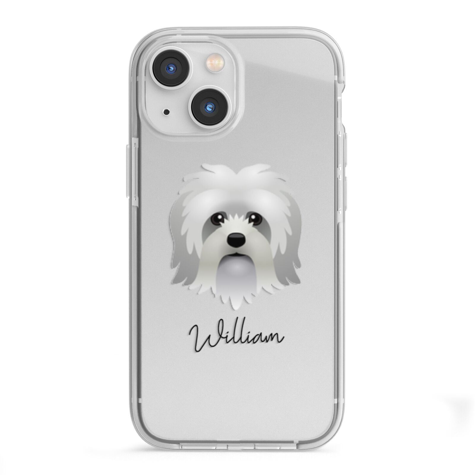 Lo wchen Personalised iPhone 13 Mini TPU Impact Case with White Edges
