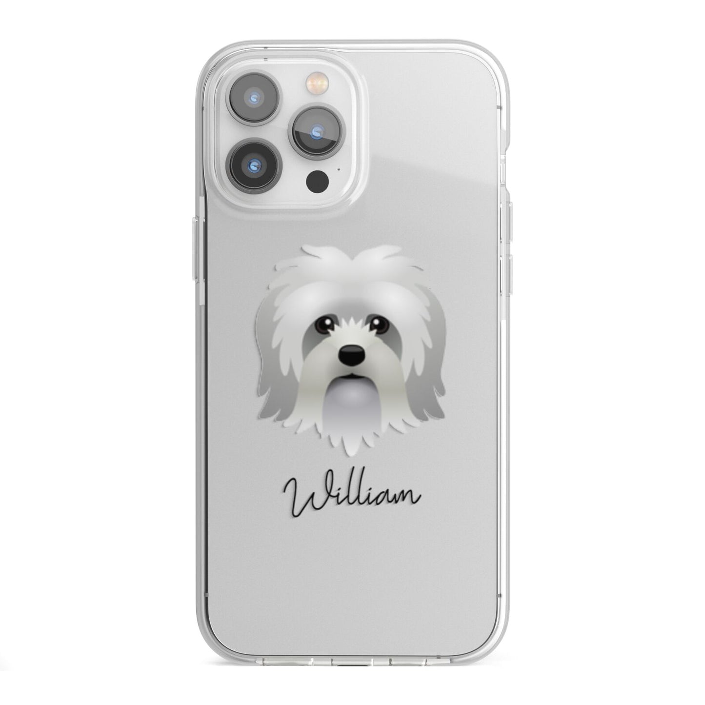 Lo wchen Personalised iPhone 13 Pro Max TPU Impact Case with White Edges