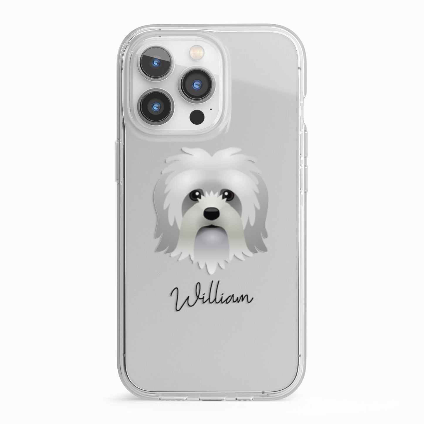 Lo wchen Personalised iPhone 13 Pro TPU Impact Case with White Edges