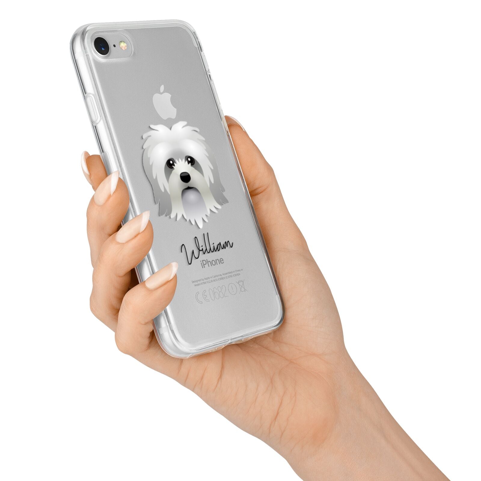 Lo wchen Personalised iPhone 7 Bumper Case on Silver iPhone Alternative Image