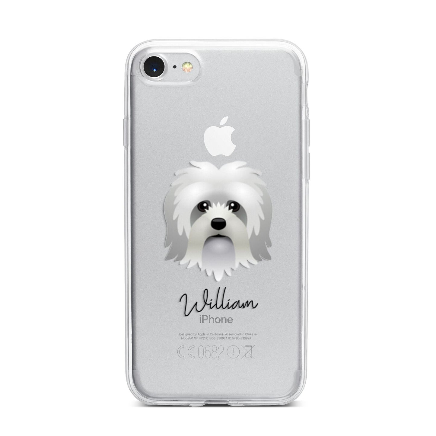 Lo wchen Personalised iPhone 7 Bumper Case on Silver iPhone