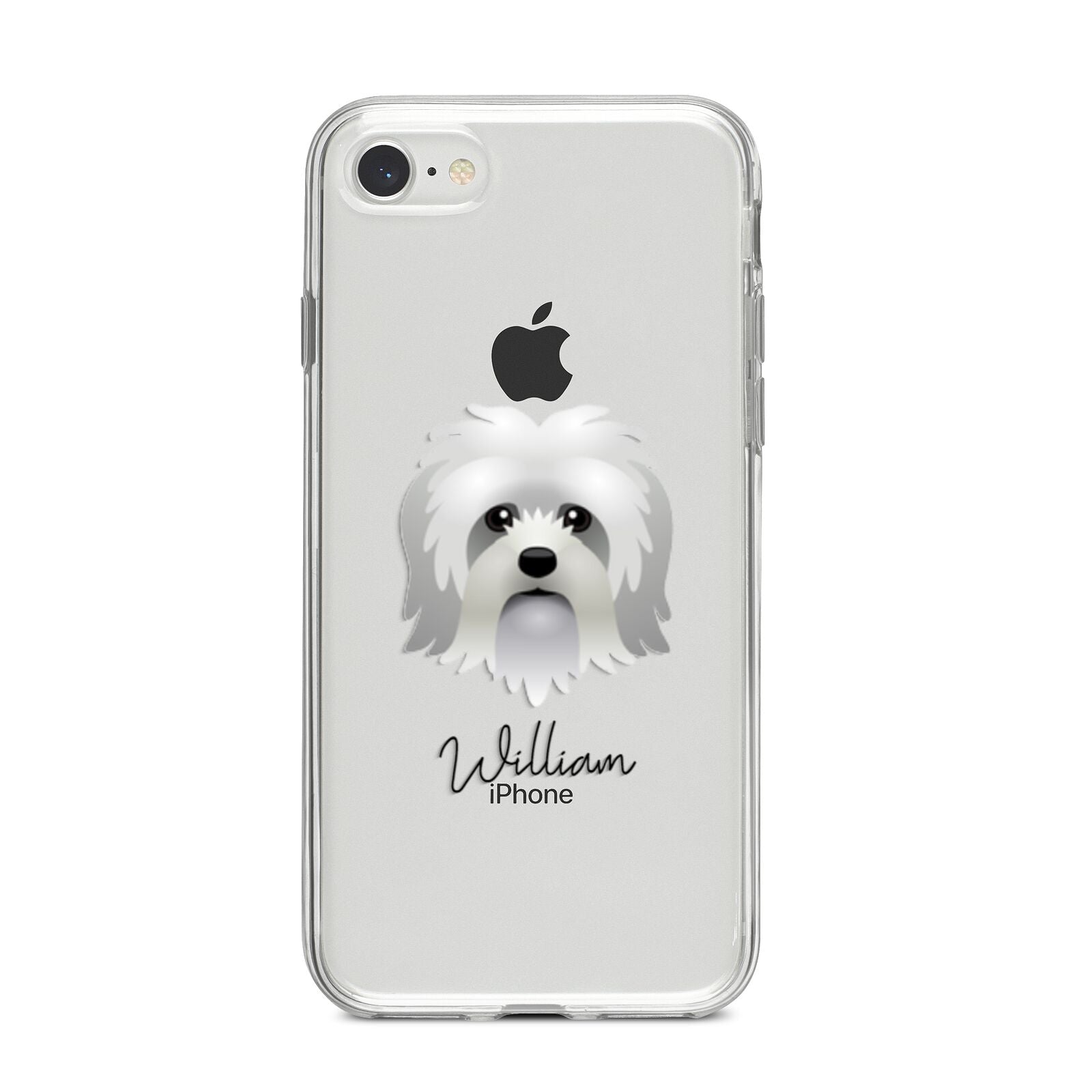 Lo wchen Personalised iPhone 8 Bumper Case on Silver iPhone
