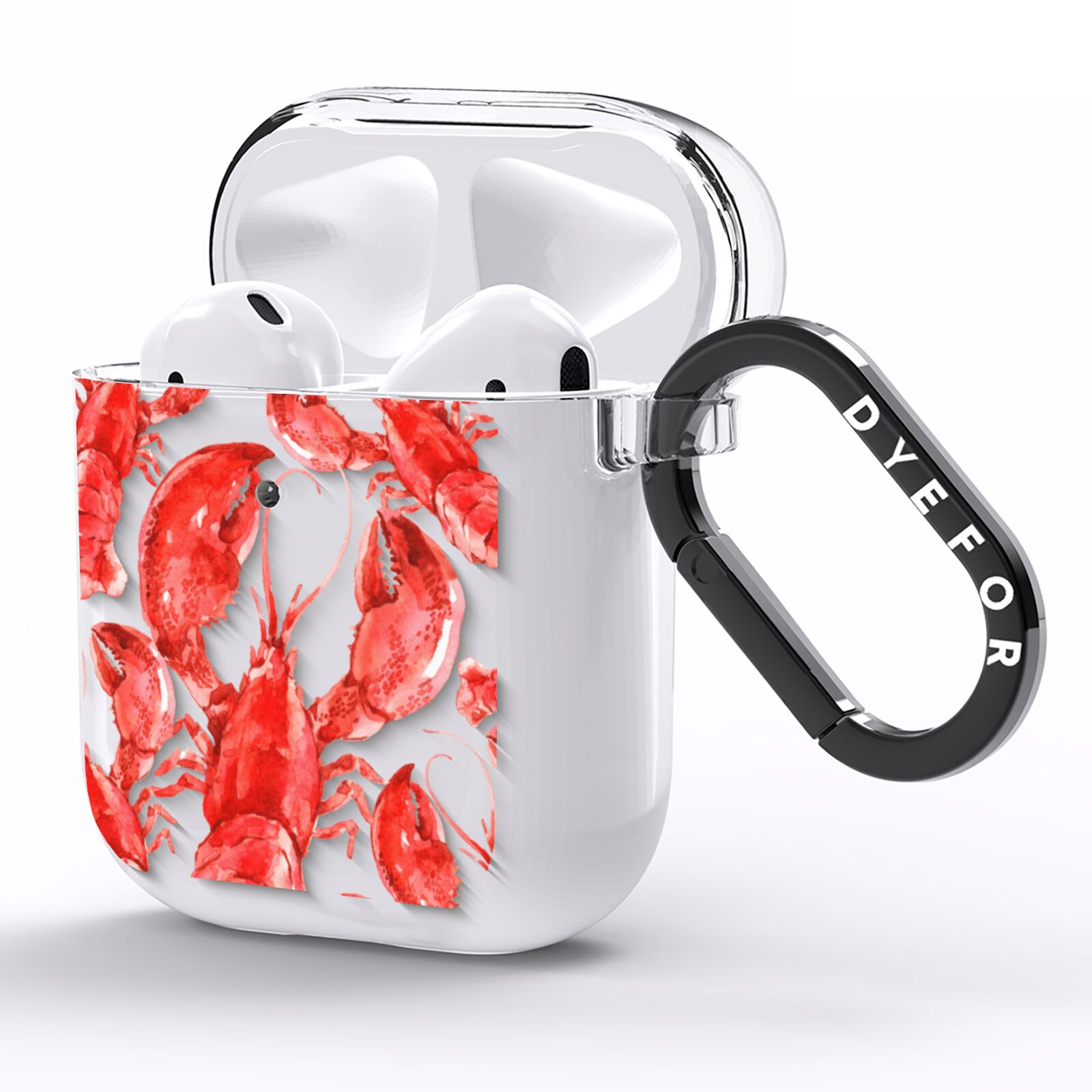 Lobster AirPods Clear Case Side Image