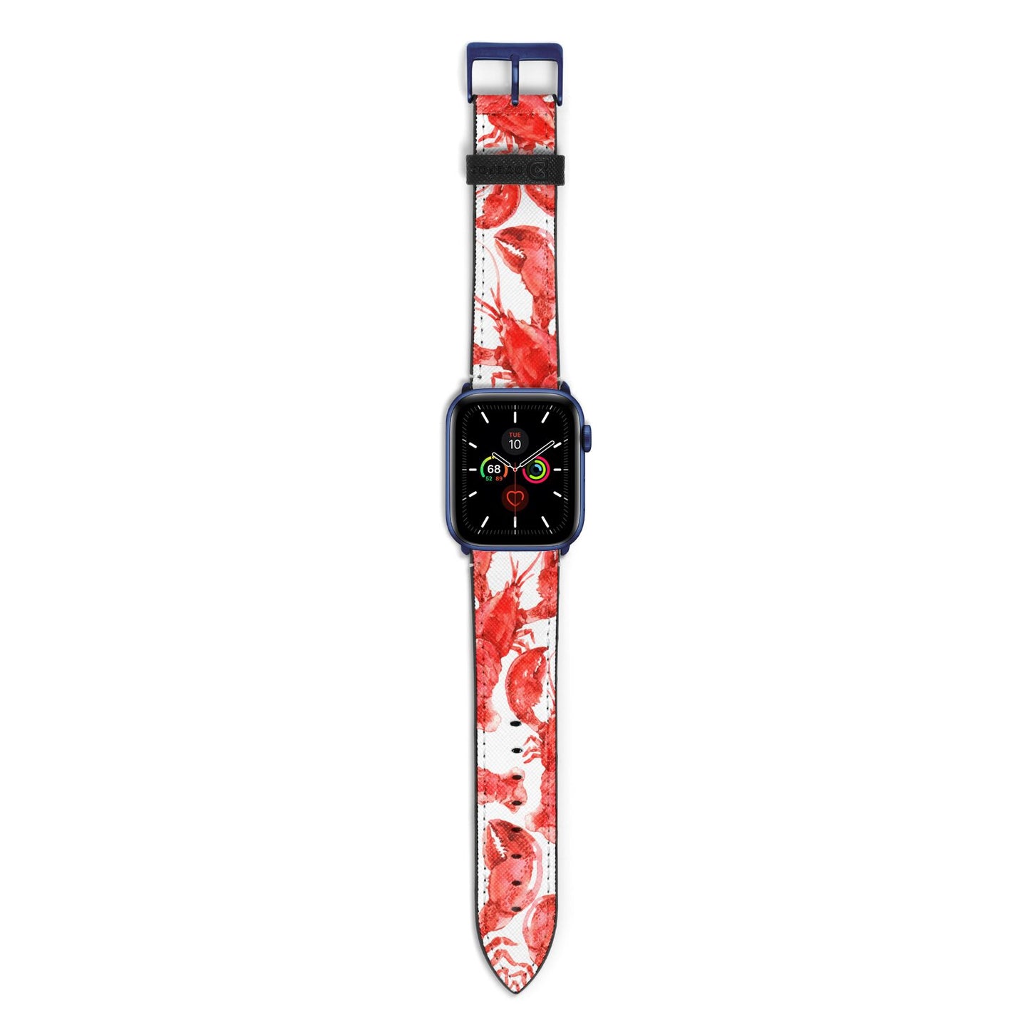 Lobster Apple Watch Strap with Blue Hardware