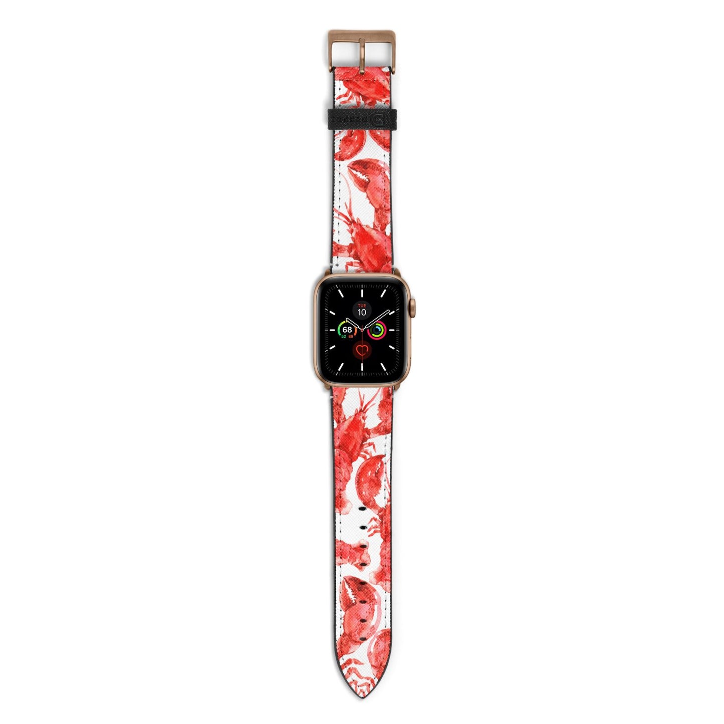 Lobster Apple Watch Strap with Gold Hardware