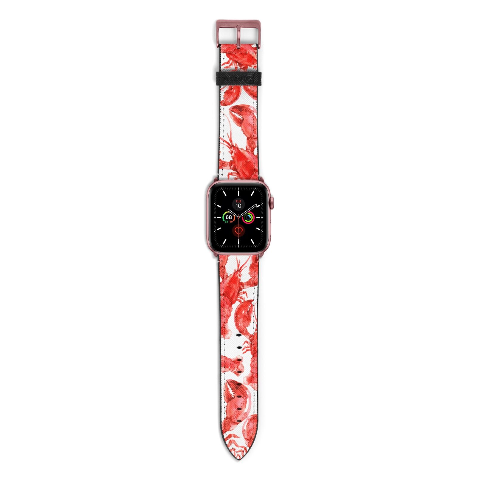 Lobster Apple Watch Strap with Rose Gold Hardware