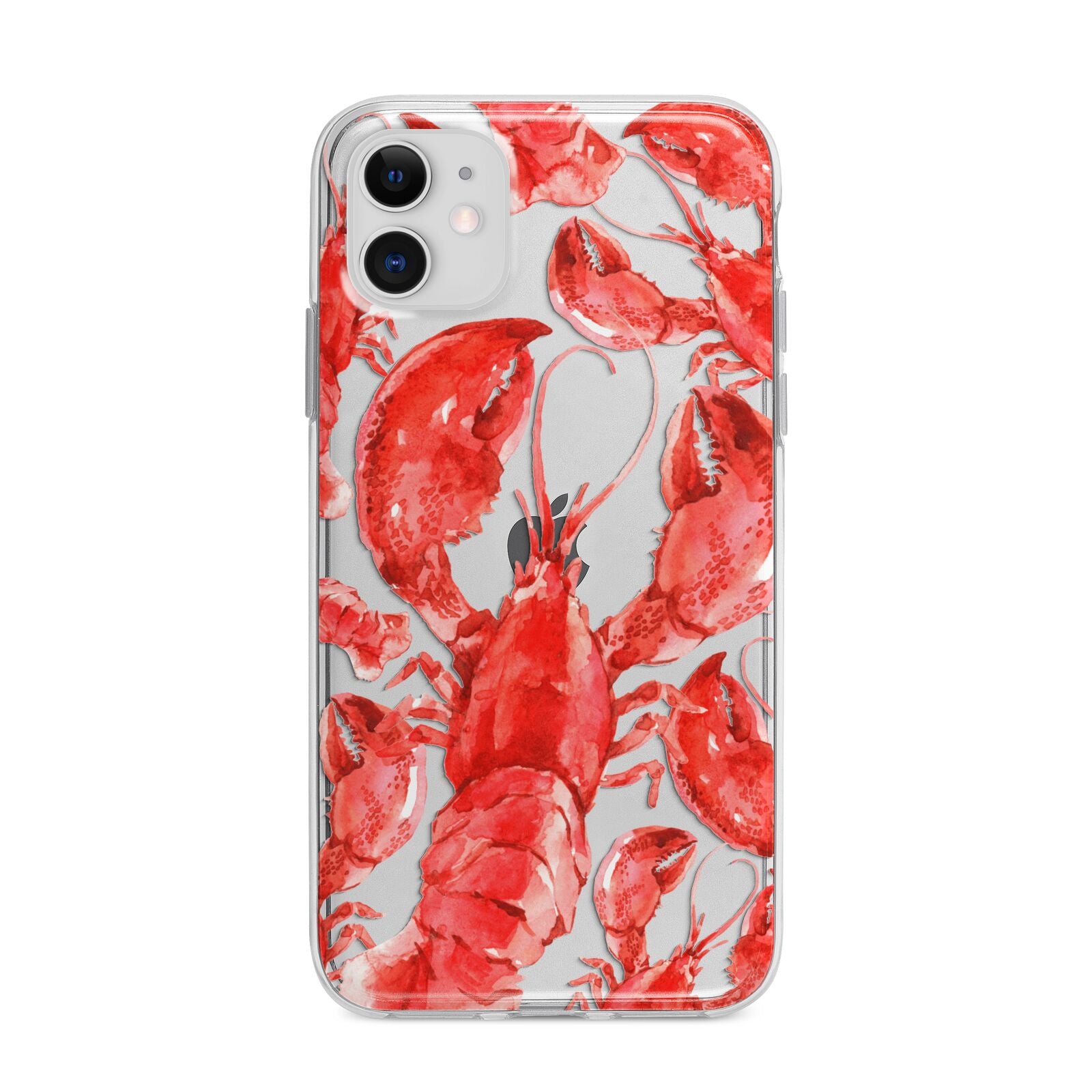 Lobster Apple iPhone 11 in White with Bumper Case