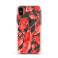Lobster Apple iPhone Xs Impact Case Pink Edge on Black Phone