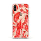 Lobster Apple iPhone Xs Impact Case Pink Edge on Gold Phone