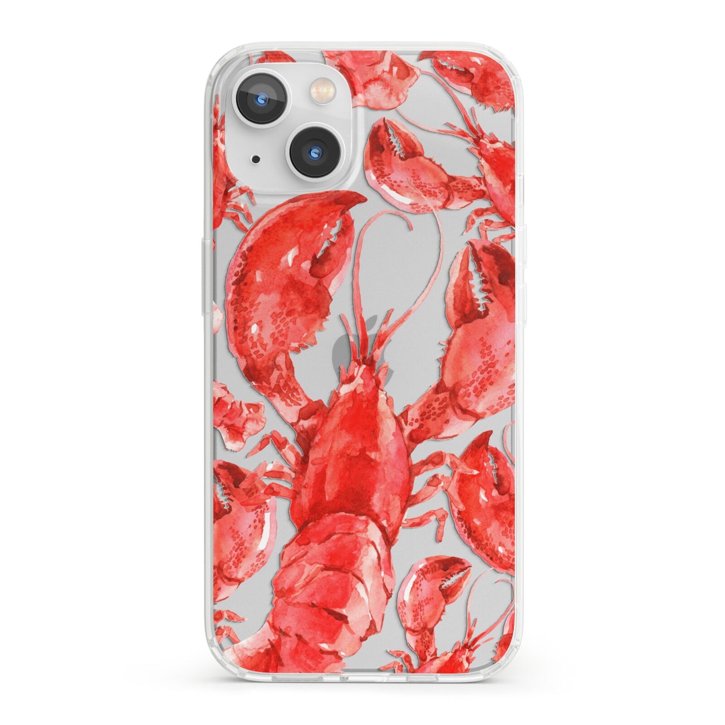 Lobster iPhone 13 Clear Bumper Case