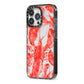 Lobster iPhone 13 Pro Black Impact Case Side Angle on Silver phone