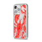 Lobster iPhone 14 Pro Max Clear Tough Case Silver Angled Image