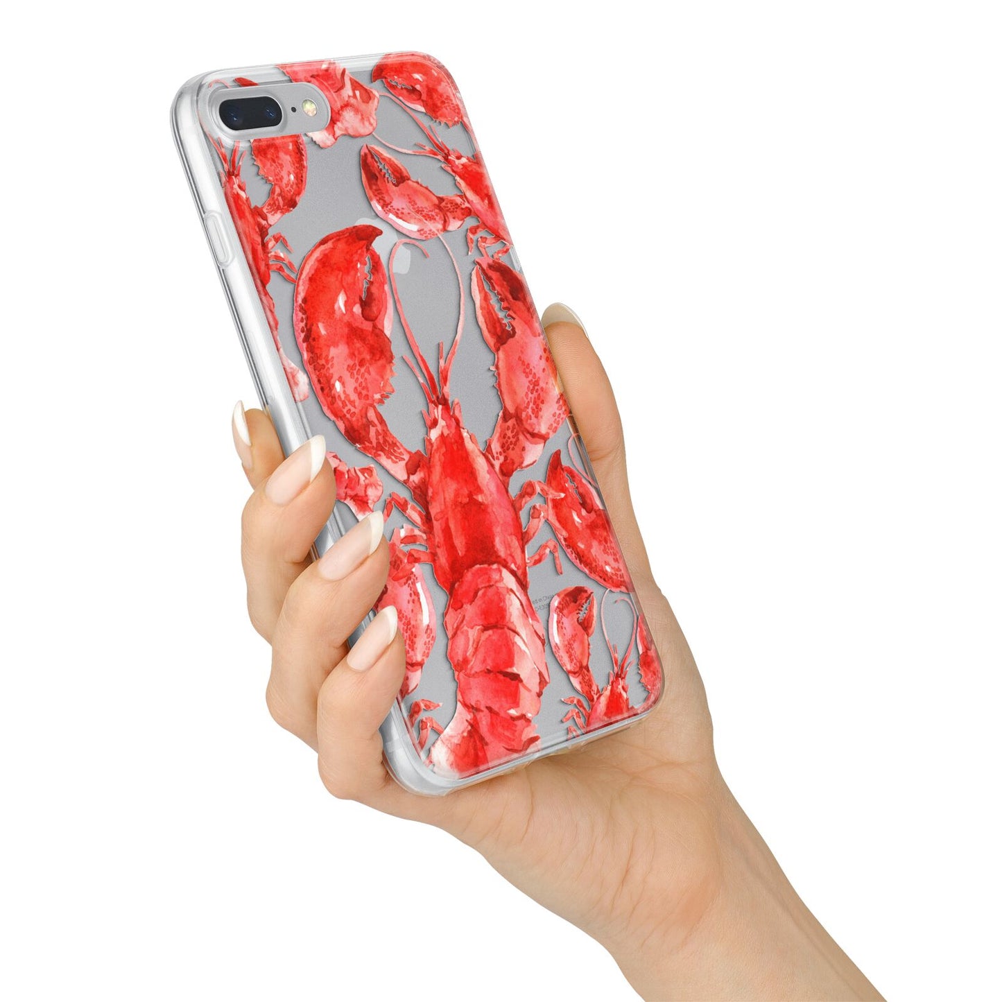 Lobster iPhone 7 Plus Bumper Case on Silver iPhone Alternative Image