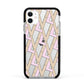 Logo Apple iPhone 11 in White with Black Impact Case