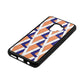 Logo Orange Saffiano Leather Samsung S9 Case Side Angle