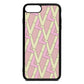 Logo Pink Pebble Leather iPhone 8 Plus Case