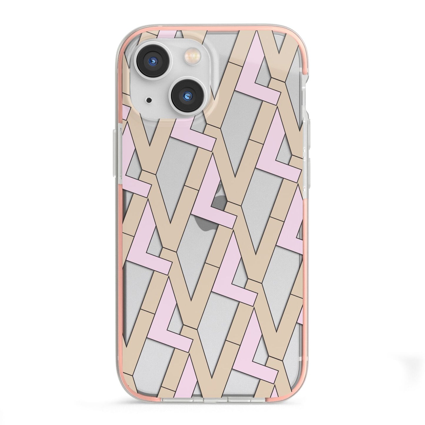 Logo iPhone 13 Mini TPU Impact Case with Pink Edges
