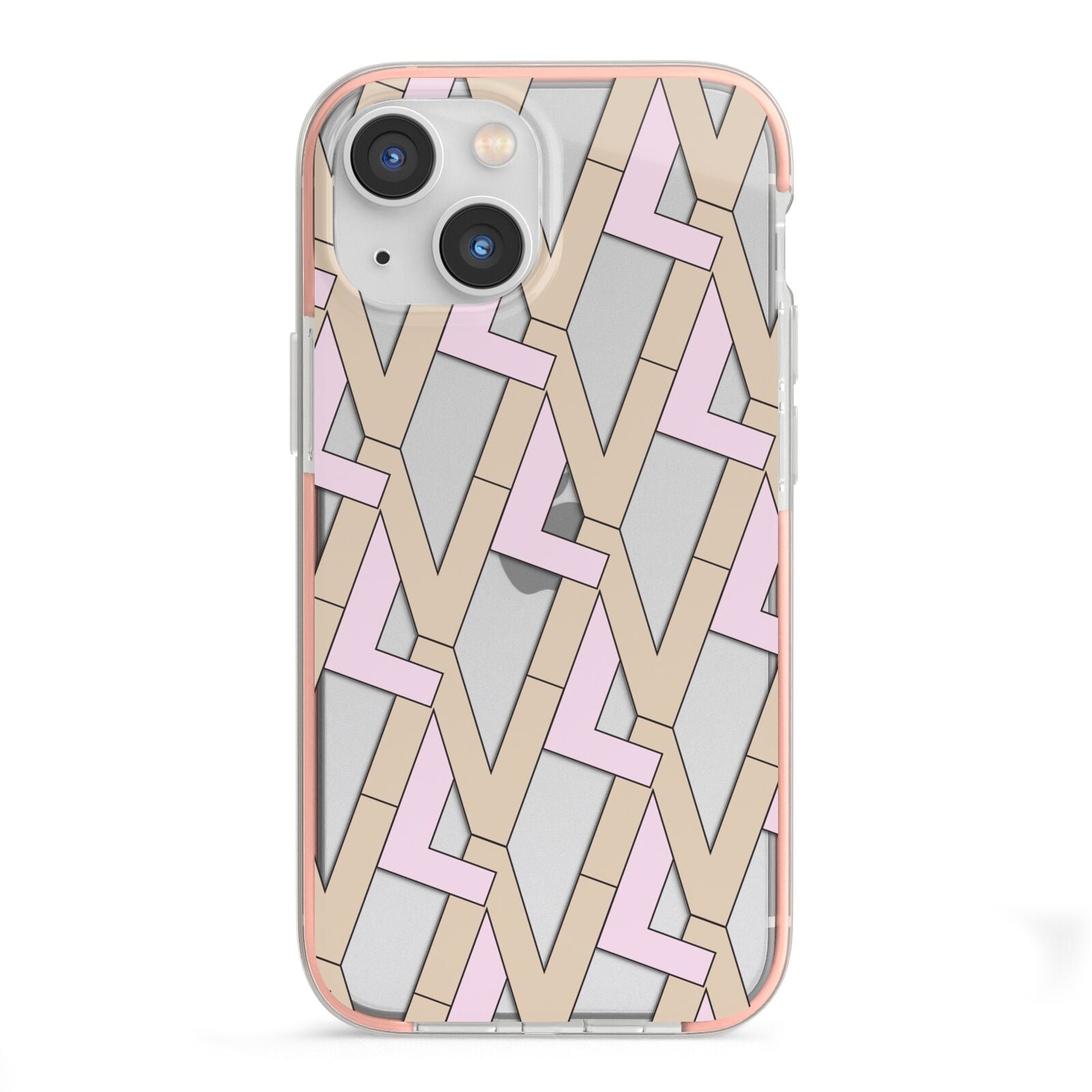 Logo iPhone 13 Mini TPU Impact Case with Pink Edges