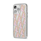 Logo iPhone 14 Pro Max Clear Tough Case Silver Angled Image