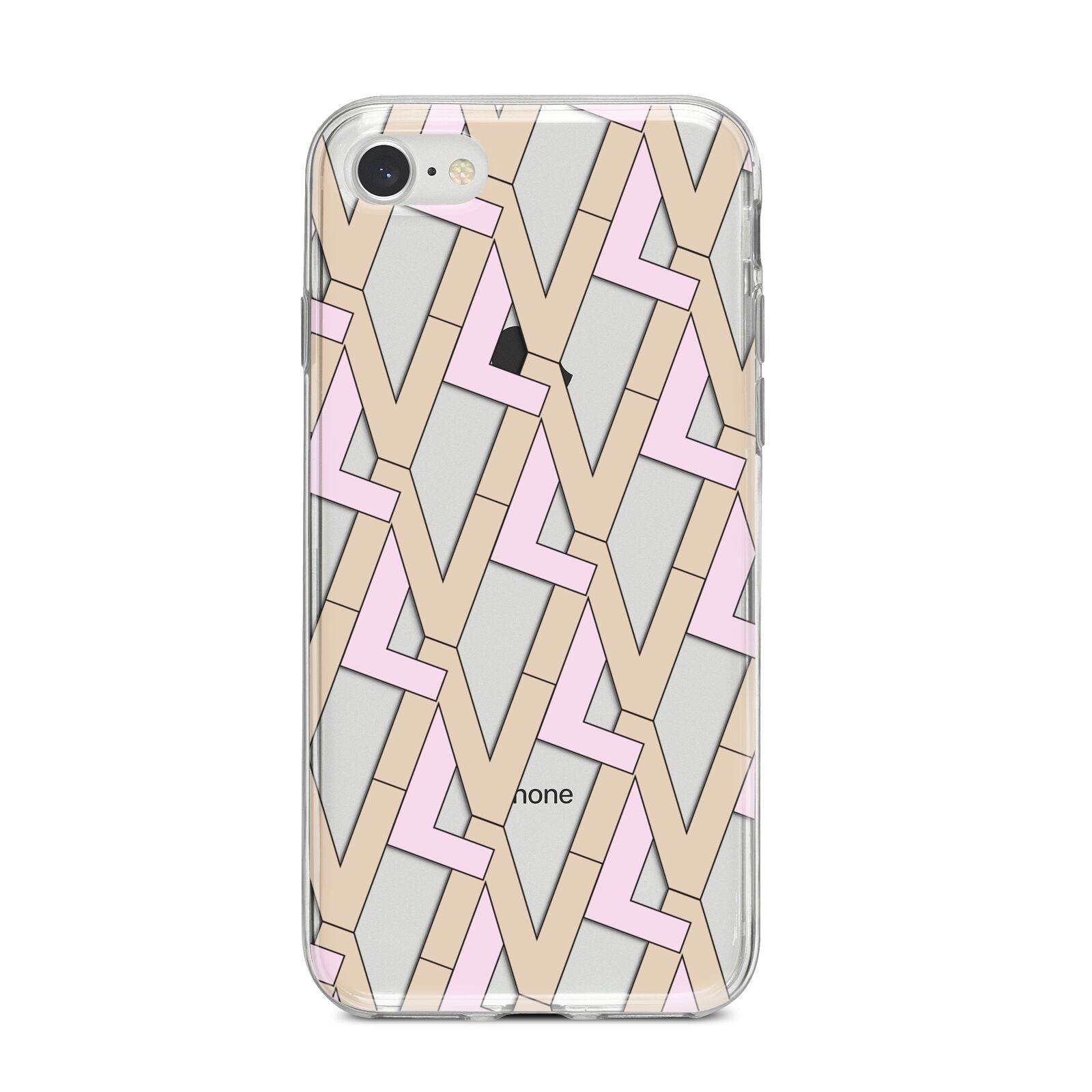 Logo iPhone 8 Bumper Case on Silver iPhone