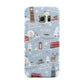London Christmas Scene Personalised Samsung Galaxy S6 Edge Case