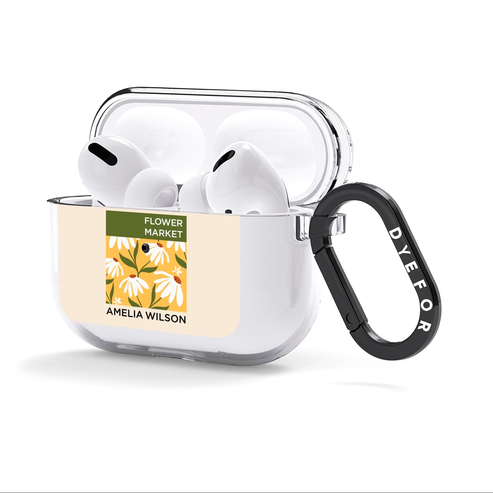 London Flower Market AirPods Clear Case 3rd Gen Side Image