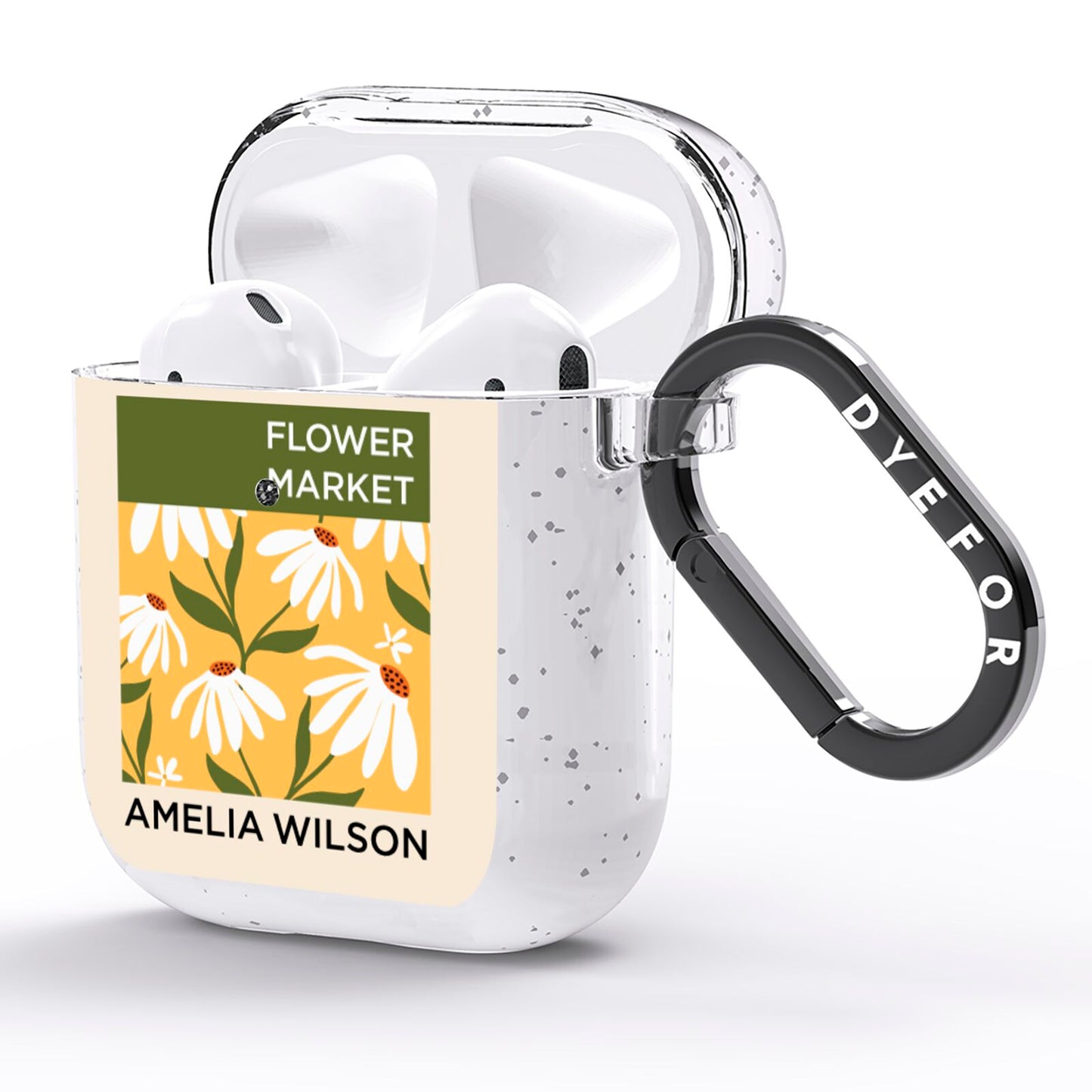 London Flower Market AirPods Glitter Case Side Image