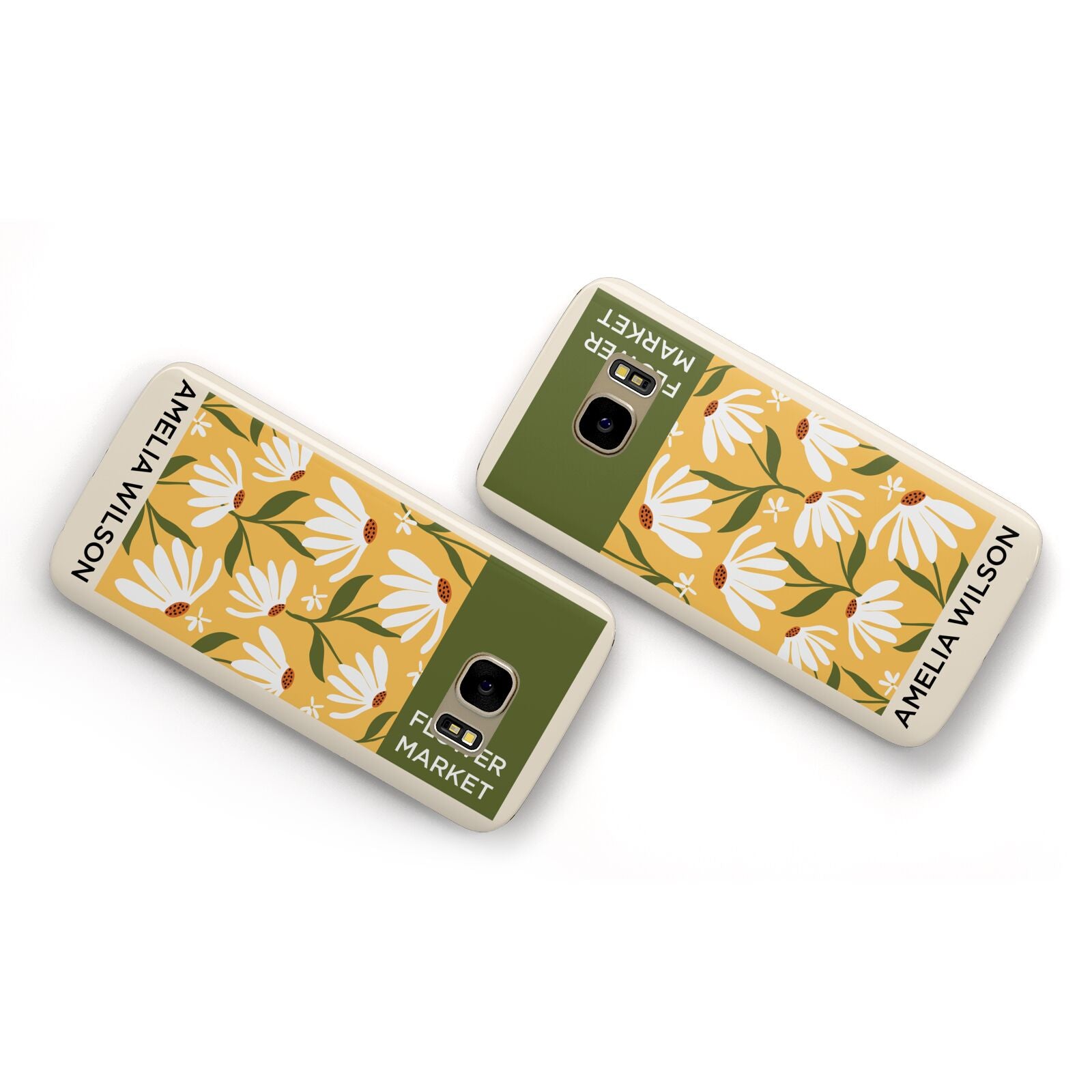 London Flower Market Samsung Galaxy Case Flat Overview