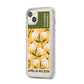 London Flower Market iPhone 14 Plus Clear Tough Case Starlight Angled Image