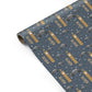 London Snow Scene with Name Personalised Gift Wrap