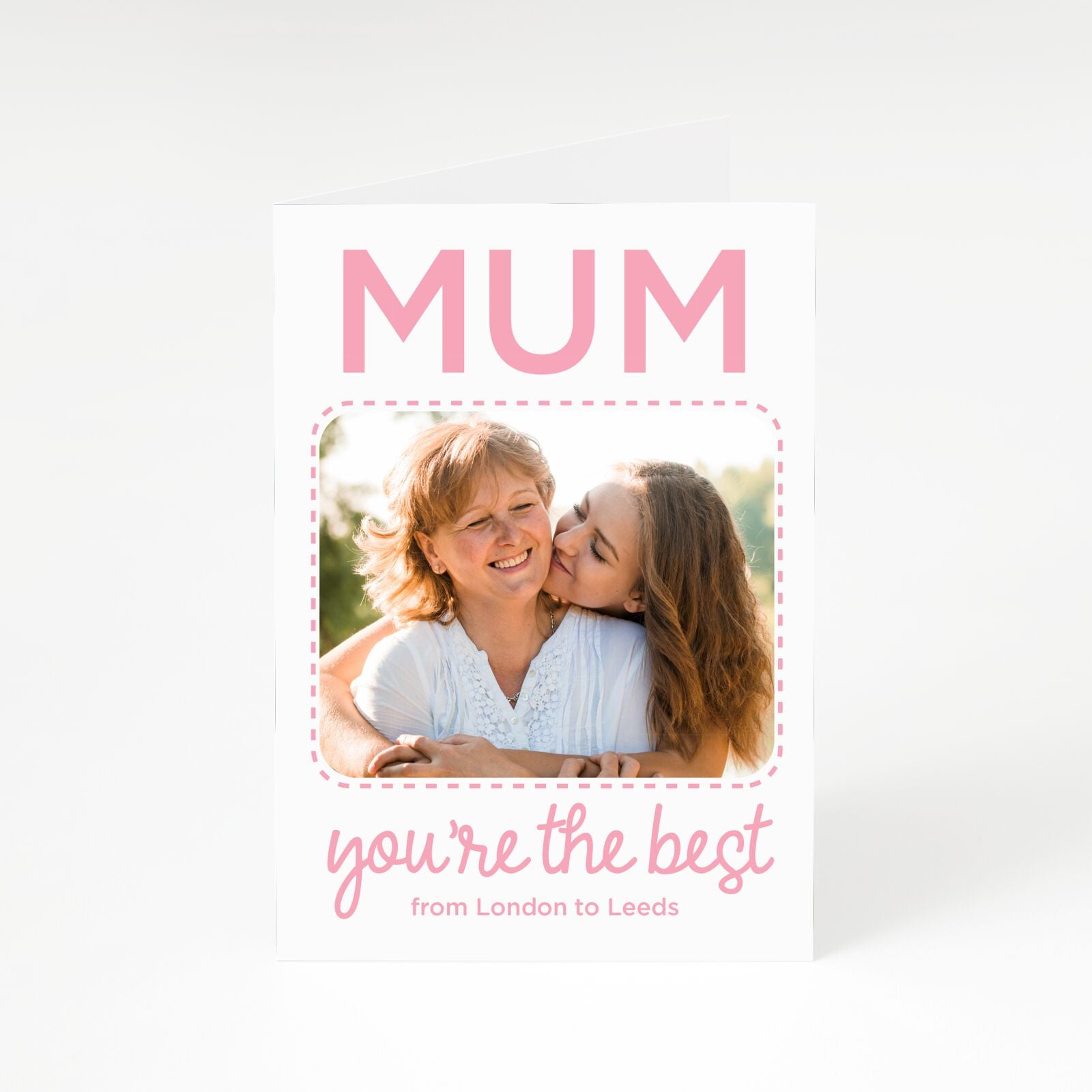Long Distance Mothers Day Photo A5 Greetings Card